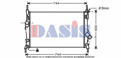 AKS DASIS 090075n -  Радиатор, охлаждение двигателя